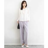 ダブルクロス セミワイドパンツ/セットアップ対応/洗える | MK MICHEL KLEIN | 詳細画像5 