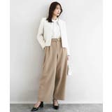 バレルシルエットパンツ/洗える | MK MICHEL KLEIN | 詳細画像7 