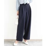 ネイビー | バレルシルエットパンツ/洗える | MK MICHEL KLEIN