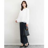 2タックストレートワイドパンツ/洗える | MK MICHEL KLEIN | 詳細画像3 