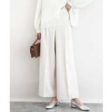 ベージュ | 2タックストレートワイドパンツ/洗える | MK MICHEL KLEIN