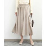 ベージュ | サテンガウチョパンツ/接触冷感/UVカット/洗える | MK MICHEL KLEIN