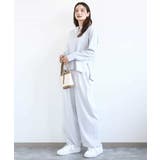 TRストレッチワイドパンツ/洗える | MK MICHEL KLEIN | 詳細画像8 