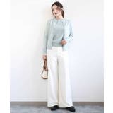 デニムライク ストレートワイドパンツ/洗える | MK MICHEL KLEIN | 詳細画像21 