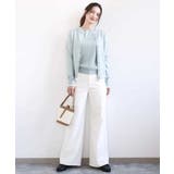 デニムライク ストレートワイドパンツ/洗える | MK MICHEL KLEIN | 詳細画像22 