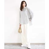 デニムライク ストレートワイドパンツ/洗える | MK MICHEL KLEIN | 詳細画像35 