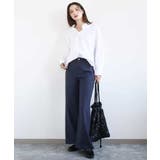 デニムライク ストレートワイドパンツ/洗える | MK MICHEL KLEIN | 詳細画像39 