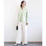 デニムライク ストレートワイドパンツ/洗える | MK MICHEL KLEIN | 詳細画像4 