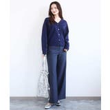 デニムライク ストレートワイドパンツ/洗える | MK MICHEL KLEIN | 詳細画像48 