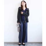 デニムライク ストレートワイドパンツ/洗える | MK MICHEL KLEIN | 詳細画像52 