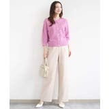 [SANAGARAシリーズ]デニムライク ワイドパンツ 接触冷感 | MK MICHEL KLEIN | 詳細画像10 