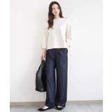 [SANAGARAシリーズ]デニムライク ワイドパンツ 接触冷感 | MK MICHEL KLEIN | 詳細画像29 