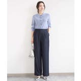 [SANAGARAシリーズ]デニムライク ワイドパンツ 接触冷感 | MK MICHEL KLEIN | 詳細画像34 