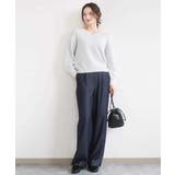 [SANAGARAシリーズ]デニムライク ワイドパンツ 接触冷感 | MK MICHEL KLEIN | 詳細画像40 