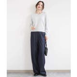 [SANAGARAシリーズ]デニムライク ワイドパンツ 接触冷感 | MK MICHEL KLEIN | 詳細画像41 