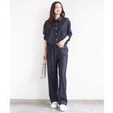 [SANAGARAシリーズ]デニムライク ワイドパンツ 接触冷感 | MK MICHEL KLEIN | 詳細画像47 