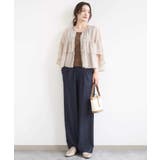 [SANAGARAシリーズ]デニムライク ワイドパンツ 接触冷感 | MK MICHEL KLEIN | 詳細画像51 