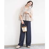 [SANAGARAシリーズ]デニムライク ワイドパンツ 接触冷感 | MK MICHEL KLEIN | 詳細画像52 