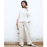 [SANAGARAシリーズ]デニムライク ワイドパンツ 接触冷感 | MK MICHEL KLEIN | 詳細画像62 