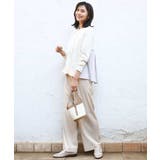 [SANAGARAシリーズ]デニムライク ワイドパンツ 接触冷感 | MK MICHEL KLEIN | 詳細画像64 