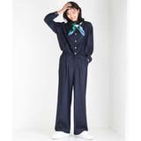 [SANAGARAシリーズ]デニムライク ワイドパンツ 接触冷感 | MK MICHEL KLEIN | 詳細画像65 