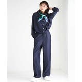 [SANAGARAシリーズ]デニムライク ワイドパンツ 接触冷感 | MK MICHEL KLEIN | 詳細画像67 