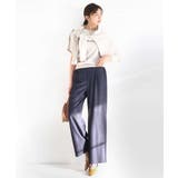 [SANAGARAシリーズ]デニムライク ワイドパンツ 接触冷感 | MK MICHEL KLEIN | 詳細画像72 