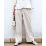 ベージュ | [SANAGARAシリーズ]デニムライク ワイドパンツ 接触冷感 | MK MICHEL KLEIN