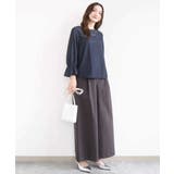 ストレッチツイル プルオンワイドパンツ/撥水/洗える | MK MICHEL KLEIN | 詳細画像32