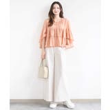 ストレッチツイル プルオンワイドパンツ/撥水/洗える | MK MICHEL KLEIN | 詳細画像34