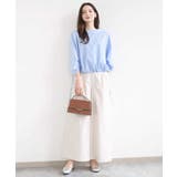 ストレッチツイル プルオンワイドパンツ/撥水/洗える | MK MICHEL KLEIN | 詳細画像40