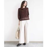 ストレッチツイル プルオンワイドパンツ/撥水/洗える | MK MICHEL KLEIN | 詳細画像5