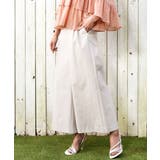 ベージュ | ストレッチツイル プルオンワイドパンツ/撥水/洗える | MK MICHEL KLEIN