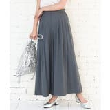 ダークグレー | ストレッチ3タックワイドパンツ/洗える | MK MICHEL KLEIN