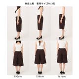 [洗える]リネンライクストレッチ ショートパンツ | MK MICHEL KLEIN | 詳細画像3 
