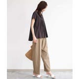 [接触冷感/洗える]バレル風シルエットストレッチパンツ | MK MICHEL KLEIN | 詳細画像46 