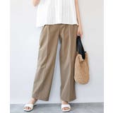 モカカーキ | [接触冷感/洗える]バレル風シルエットストレッチパンツ | MK MICHEL KLEIN