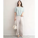 [接触冷感/洗える]リラクシーサテンワイドパンツ | MK MICHEL KLEIN | 詳細画像13 