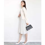 タックデザイン幾何柄ワンピース/洗える | MK MICHEL KLEIN | 詳細画像11 