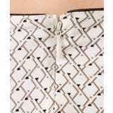 タックデザイン幾何柄ワンピース/洗える | MK MICHEL KLEIN | 詳細画像16 