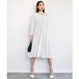 タックデザイン幾何柄ワンピース/洗える | MK MICHEL KLEIN | 詳細画像8 