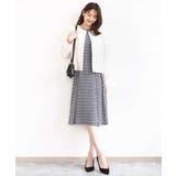 [イージーケア]幾何柄ジャージーワンピース/洗える | MK MICHEL KLEIN | 詳細画像4 