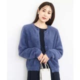 ブルー | フェザーニットカーディガン/洗える | MK MICHEL KLEIN