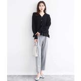 ペプラムデザインVネックニットカーディガン/洗える | MK MICHEL KLEIN | 詳細画像10 