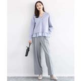 ペプラムデザインVネックニットカーディガン/洗える | MK MICHEL KLEIN | 詳細画像14 