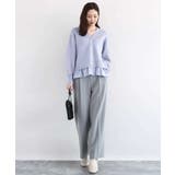 ペプラムデザインVネックニットカーディガン/洗える | MK MICHEL KLEIN | 詳細画像15 