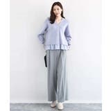 ペプラムデザインVネックニットカーディガン/洗える | MK MICHEL KLEIN | 詳細画像16 