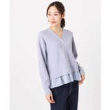 ペプラムデザインVネックニットカーディガン/洗える | MK MICHEL KLEIN | 詳細画像17 