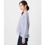 ペプラムデザインVネックニットカーディガン/洗える | MK MICHEL KLEIN | 詳細画像18 