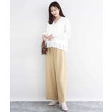 ペプラムデザインVネックニットカーディガン/洗える | MK MICHEL KLEIN | 詳細画像5 